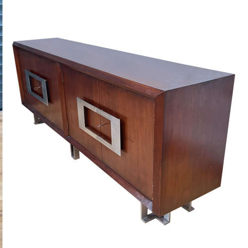 Walnut Veneered Spanish 1970s Sideboard by Jordi Villanova