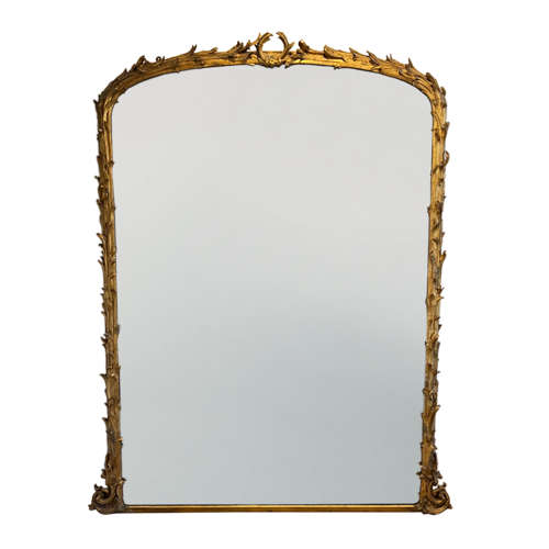 Huge Giltwood French 19th Century Mirror, Original Glass
