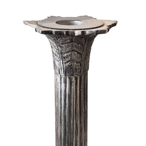 Pair of Worn Silver Plate Candlesticks (3 Pairs Available)
