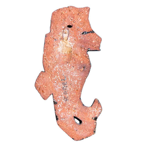 Two Large Ceramic Seahorses, Made and Signed in the 1960s