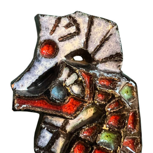 Small Ceramic Seahorse, Made and Signed in the 1960s