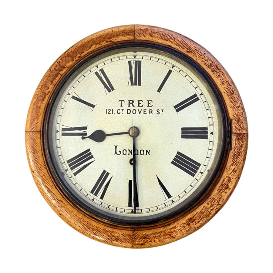 'Tree, Dover Street, London' 19th Century Wall Clock