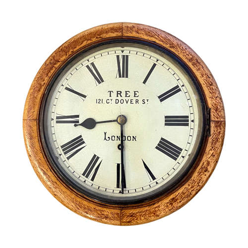 'Tree, Dover Street, London' 19th Century Wall Clock