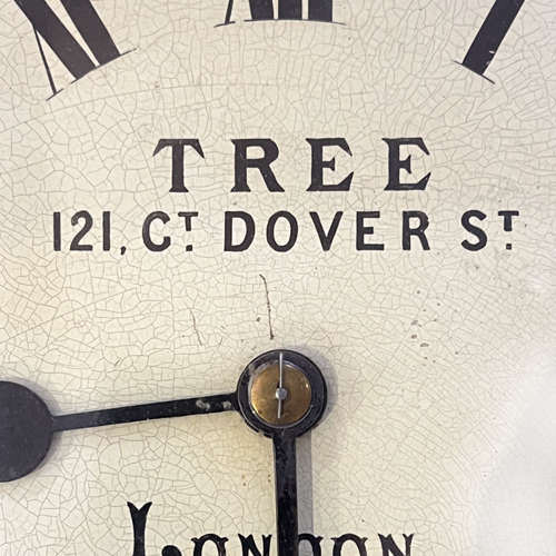 'Tree, Dover Street, London' 19th Century Wall Clock