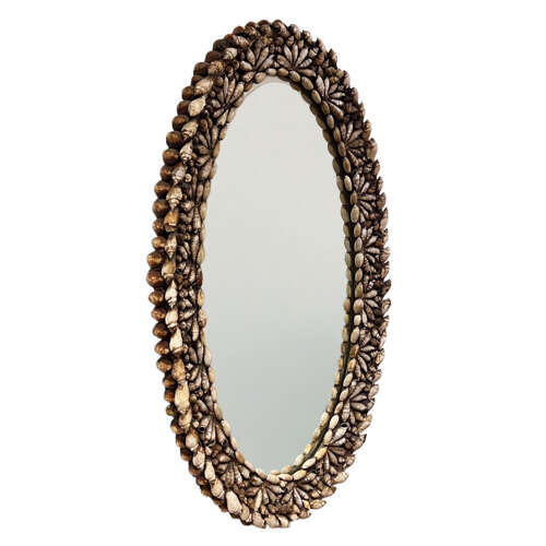 Oval Shell Mirror, Attributed to Anthony Redmile, 1960s