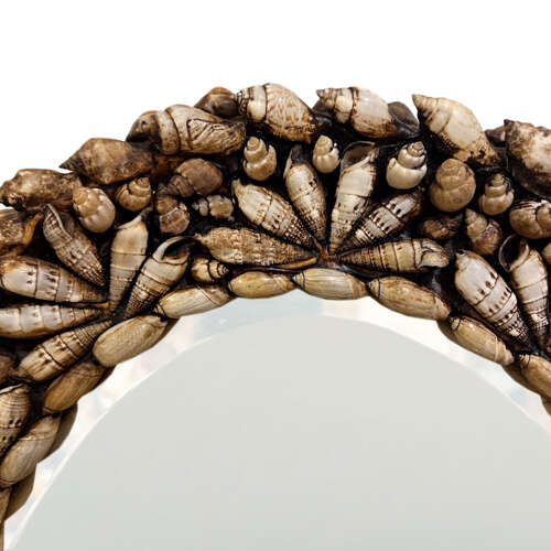 Oval Shell Mirror, Attributed to Anthony Redmile, 1960s