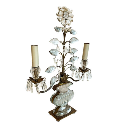 Maison Bagùes Table Lamp with Leaves, Urn and Flowers