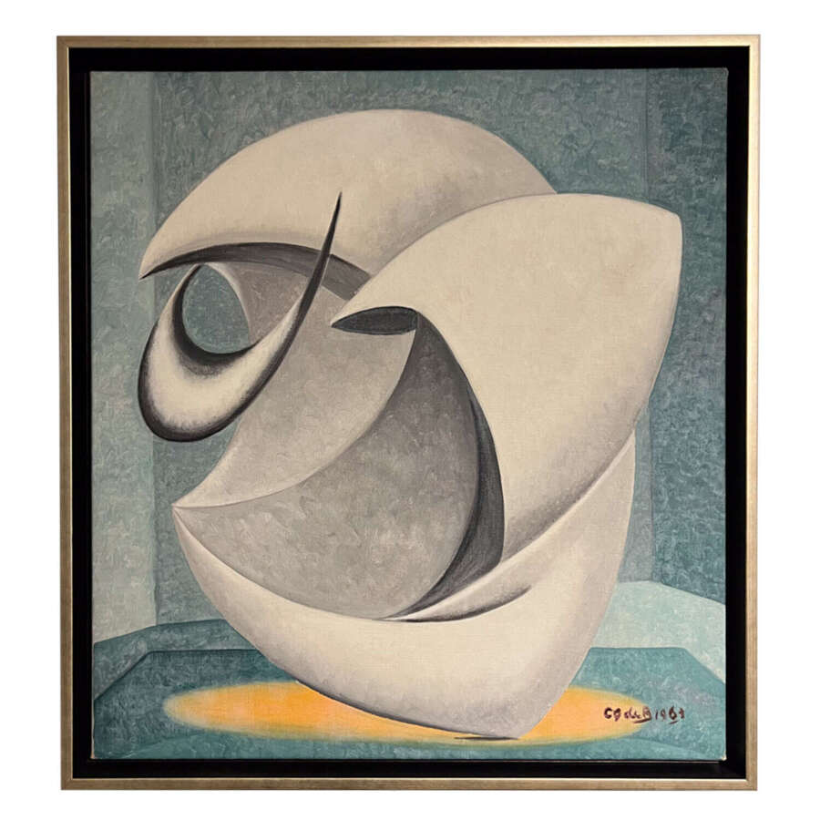 Abstract Oil on Canvas, Signed Indistinctly, 1967
