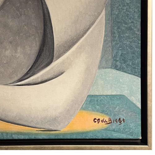Abstract Oil on Canvas, Signed Indistinctly, 1967