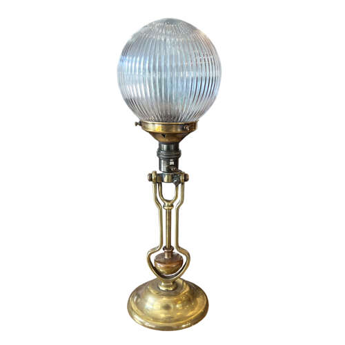 Pair of Benson's 1920's Ship's Master Suite Table or Wall Lamps
