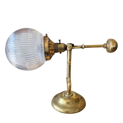 Pair of Benson's 1920's Ship's Master Suite Table or Wall Lamps