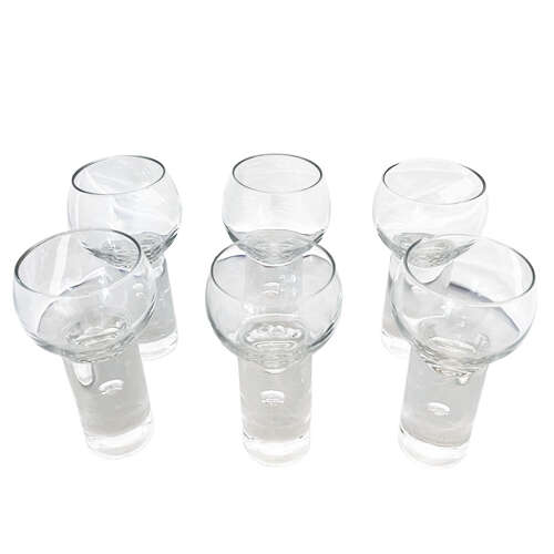 Set of Six Wine Glasses, Italian 1960s