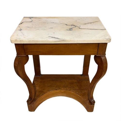 Small 19th Century Console Table With Marble Top