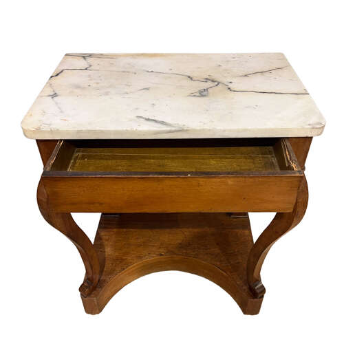 Small 19th Century Console Table With Marble Top