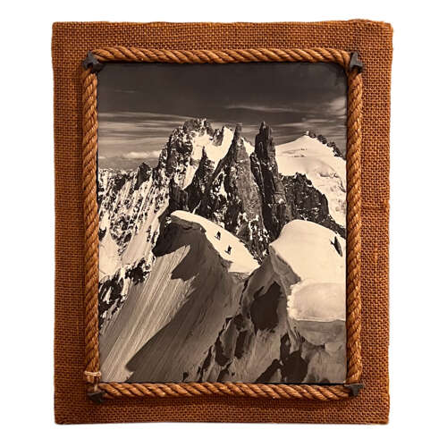 A Pair of Pierre Tairraz Prints, Rope & Hessian Frames, In The Manner of Audoux & Minet