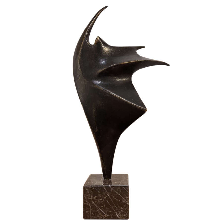 "Dancer" Bronze Sculpture, Kostas Dikefalos (B.1956) Signed