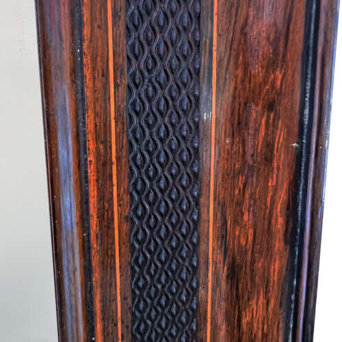 19th Century French Walnut Framed Mirror With Original Plate Mercury Glass