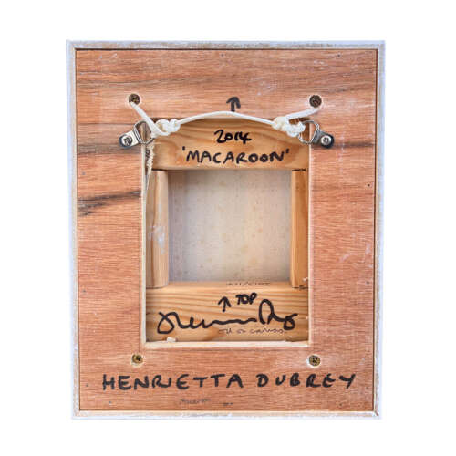 'Macaroon' 2014, by Henrietta Dubrey, Abstract Oil on Canvas, Framed