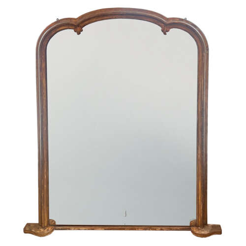 Large Late 19th Century French Overmantle Mirror