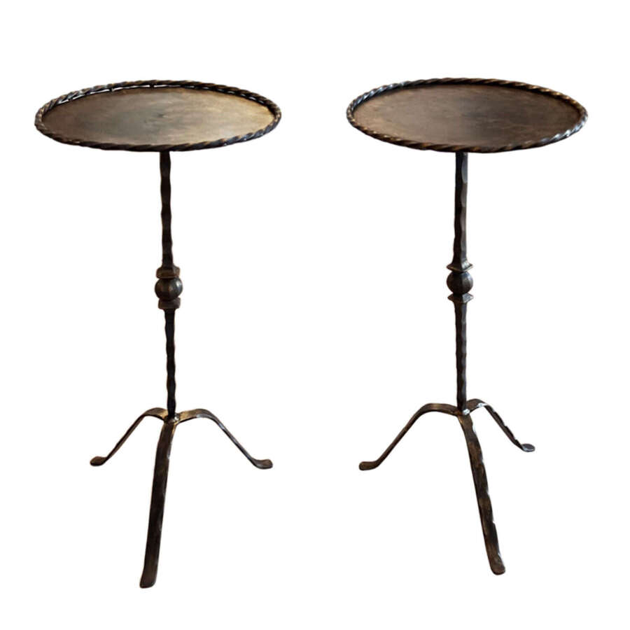 Pair of Midcentury Design Decorative Martini Tables