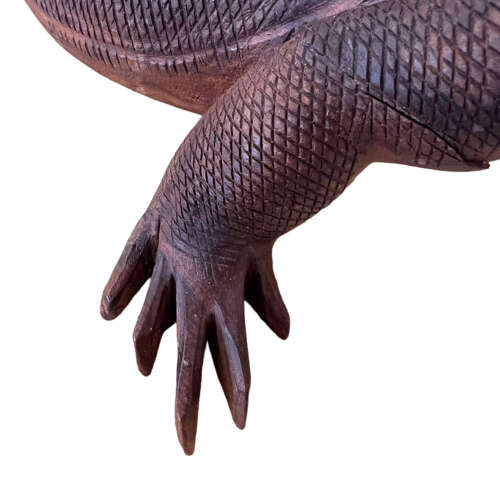 Carved Wood Komodo dragon, 1970s